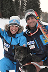 Danelle and Rob Umstead with guide dog BettyLynn