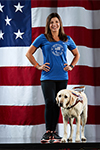 Danelle Umstead and guide dog Aziza