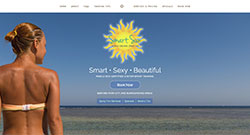 SmartSun Spray Tan website