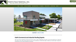 North Face Roofing website